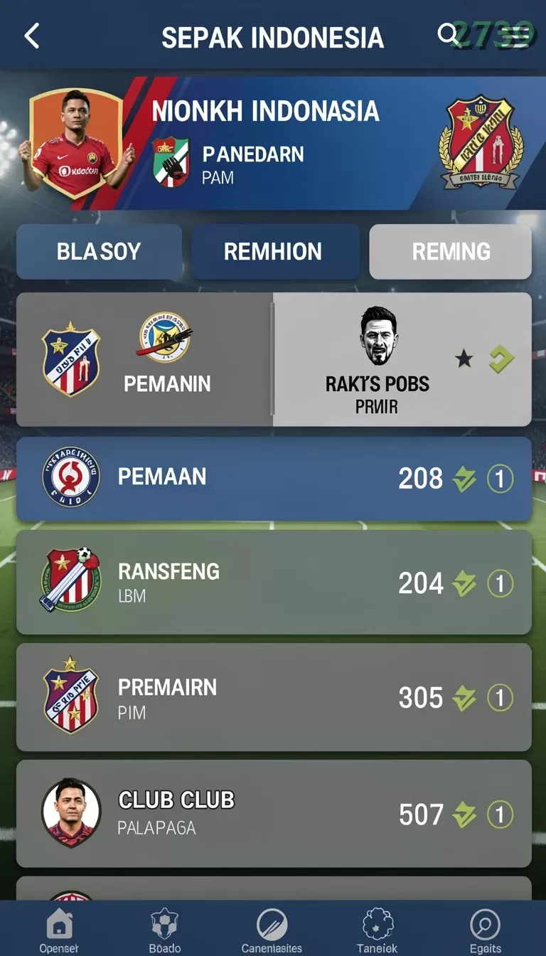 Cuplikan layar DEWALANGIT — menu navigasi