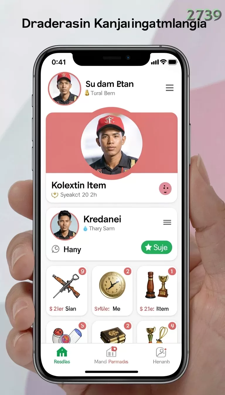 Cuplikan layar 8SVIP — menu navigasi